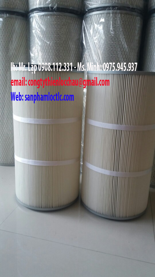Lọc bụi cartridge 320 X 600- 320 X 600 nhựa (PE )