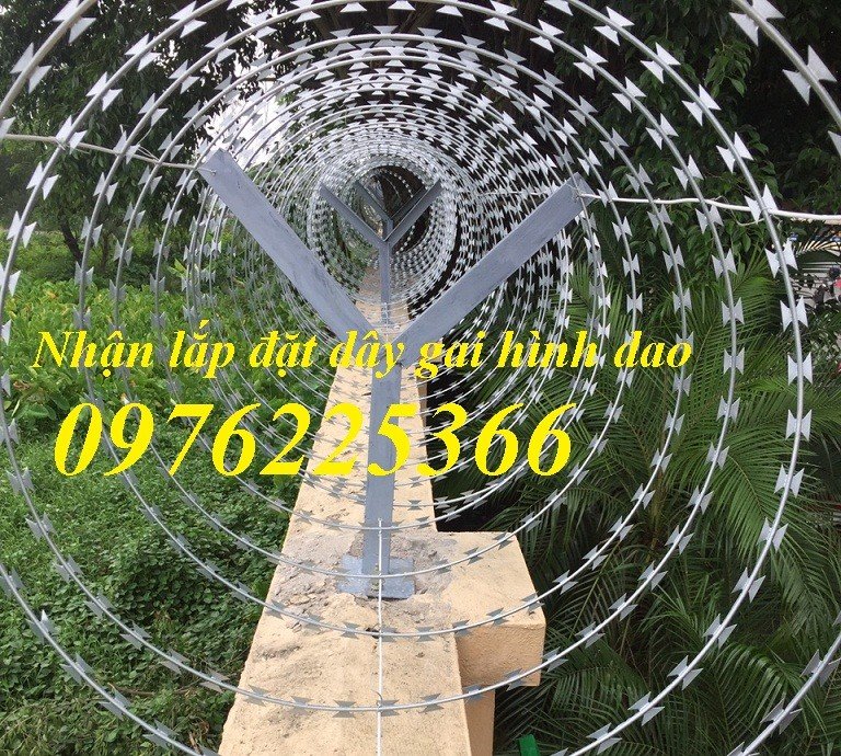  D&acirc;y th&eacute;p gai h&igrave;nh dao mạ kẽm