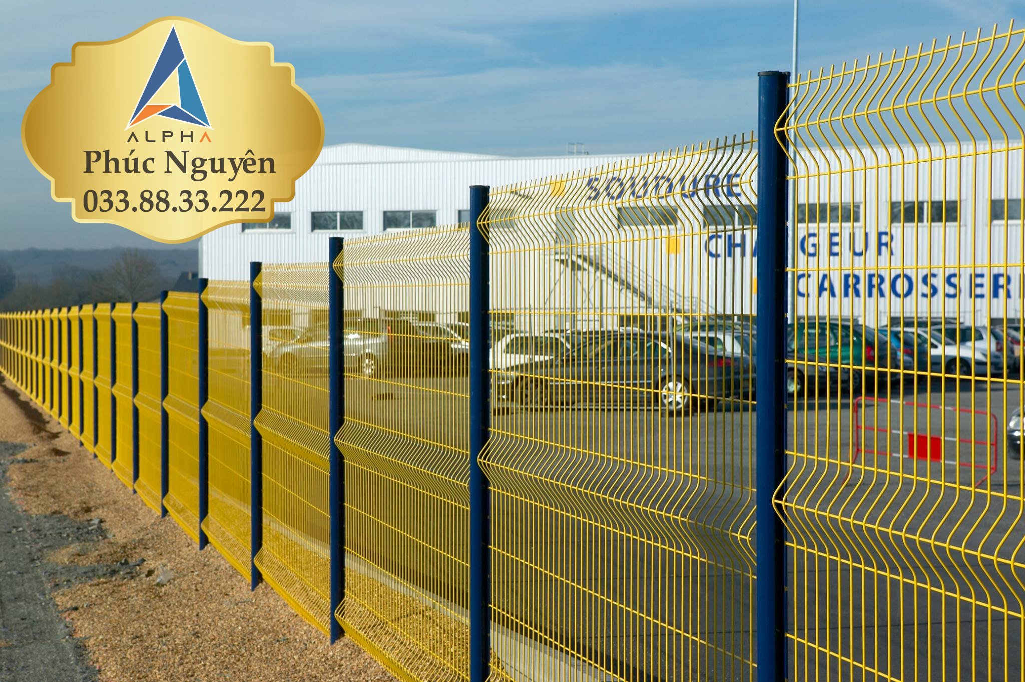 Mẫu h&agrave;ng r&agrave;o lưới th&eacute;p