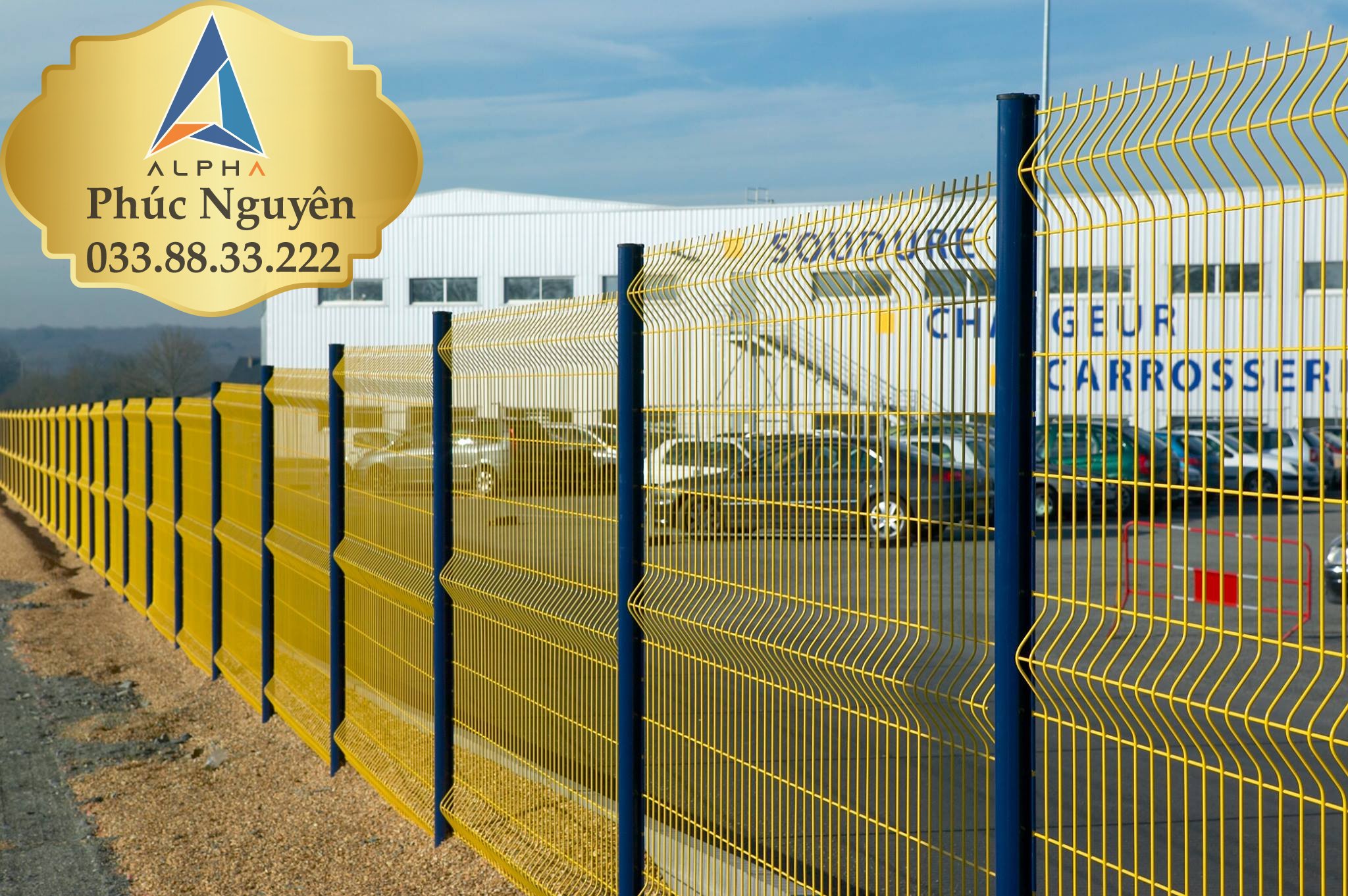 Lưới th&eacute;p h&agrave;n phi 4 mắt 50mm*150mm mạ kẽm sơn tĩnh điện chấn s&oacute;ng, lưới th&eacute;p gập đầu