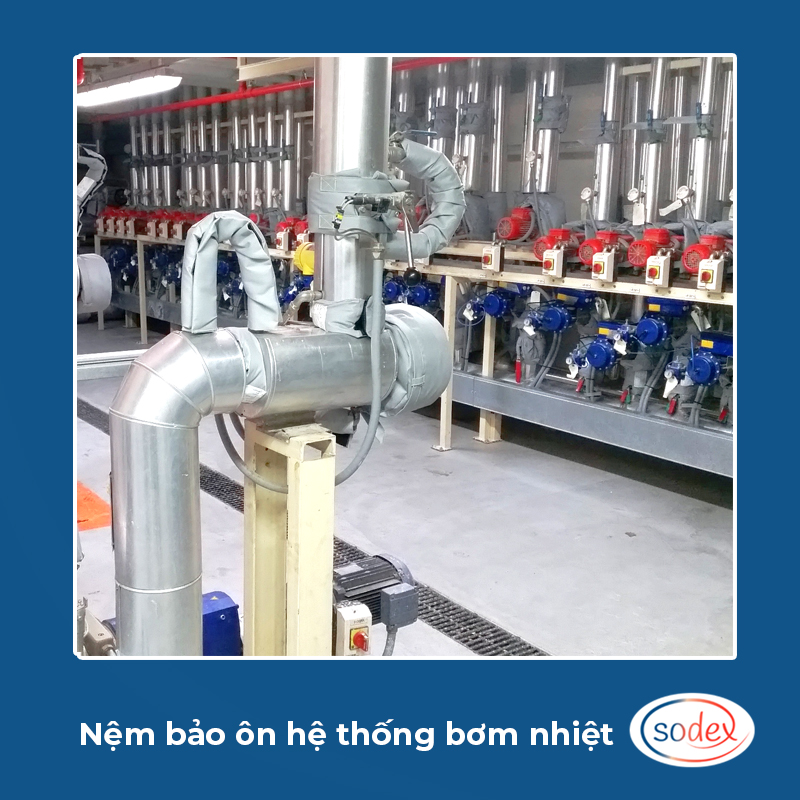 Nệm bọc bảo &ocirc;n bơm ly t&acirc;m- hệ thống bơm nhiệt