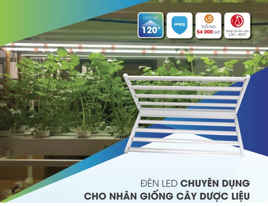 Đèn Led chuyên dụng cho nhân giống cây dược liệu