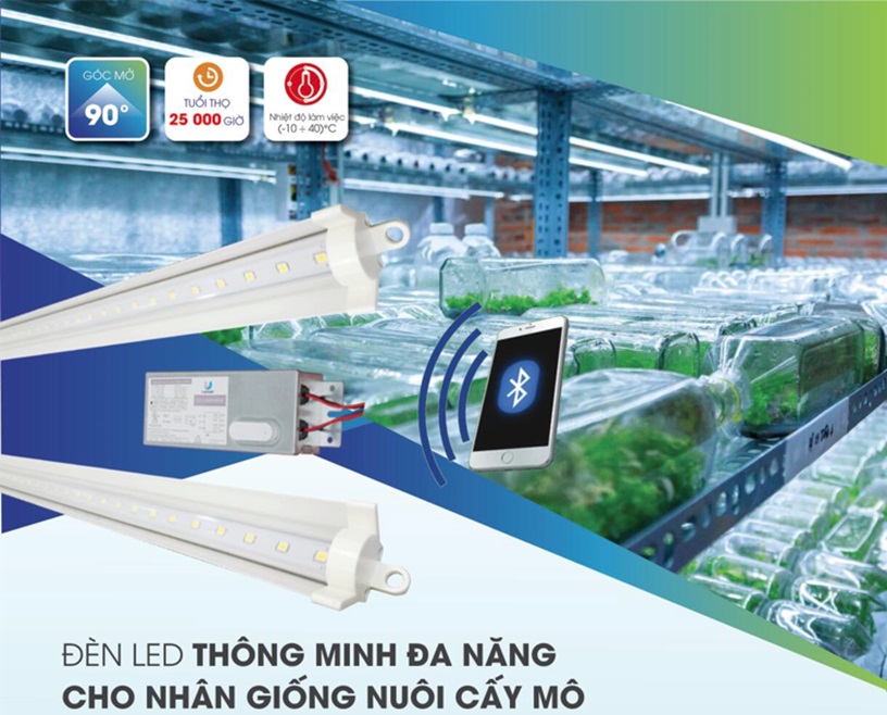 Đèn Led thông minh đa năng cho nhân giống nuôi cấy mô