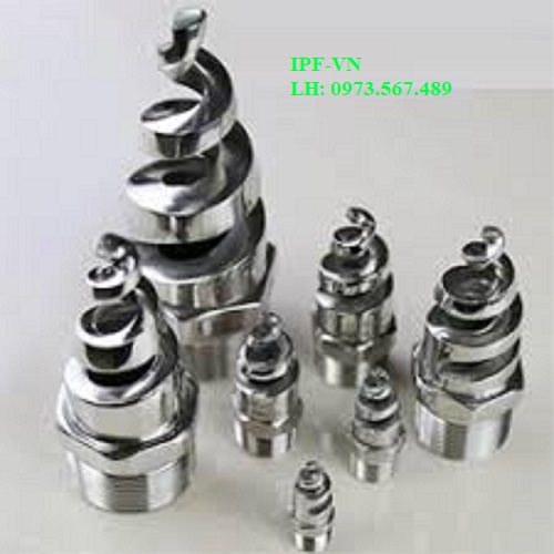 B&eacute;c phun nước dạng xoắn ốc inox 316L DN20