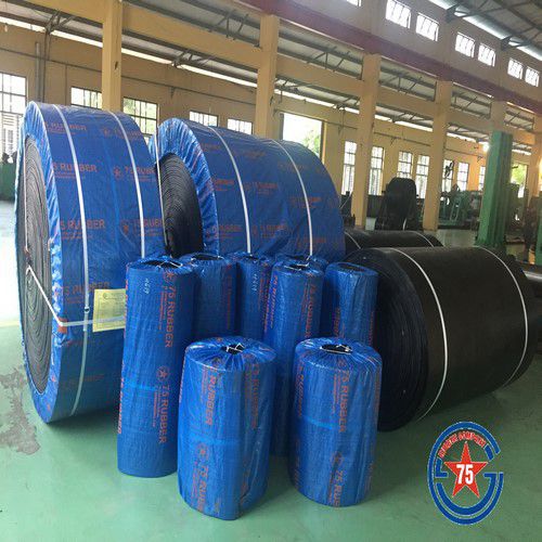 Băng tải cao su cốt bạt EP chịu m&agrave;i m&ograve;n