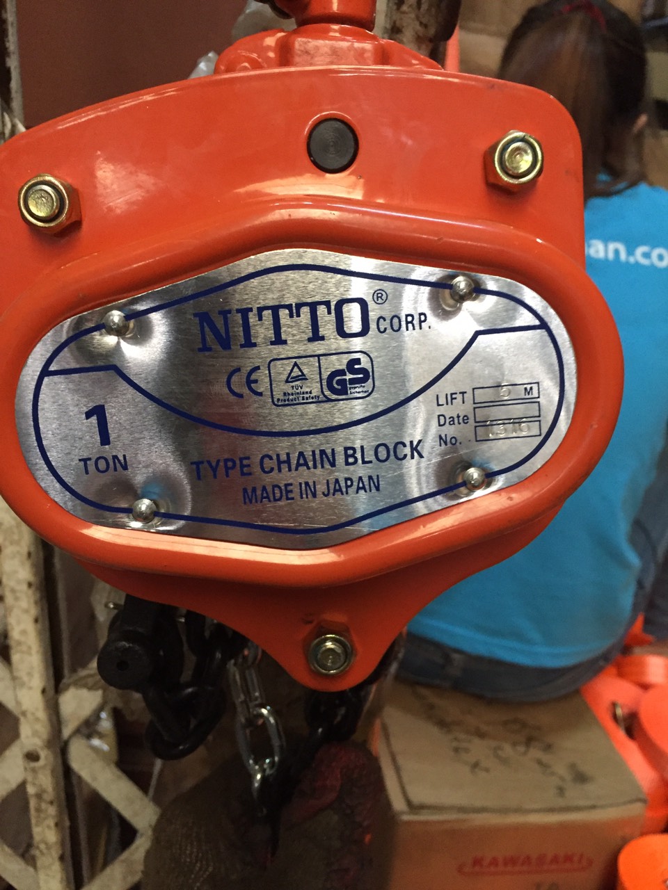 Pa lăng 1 tấn Nitto Nhật Bản